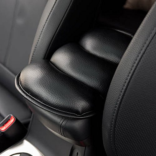 Demiawaking Auto Armlehne Auflage Mittelarmlehne Armauflage Pad Aufbewahrungsbox Auflage-Schwarz - 4