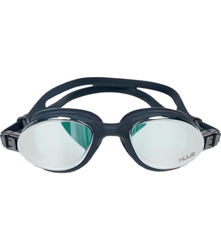 Huub Brownlee 2 Custom Air Swimming Goggles, Black/Red + Light Smoke Mirror Sports & Outdoors