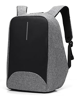 CoolBELL Sac à dos d'ordinateur portable de 15.6 pouces avec Port USB de charge/Sac anti-vol Léger de Ville /Sac à dos fonctionnel Knapsack Backpack /sac à dos Imperméable pour Hommes/Femmes (Gris)