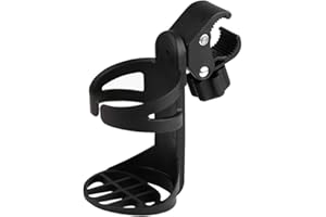 QINIFIFY Portavasos de Bicicleta, Universal Porta Botellas para Bebidas Rotación de 360 Grados Jaula de la Botella de Agua para Bicicletas, cochecitos de bebé, Silla de Ruedas (Calibre Grande)