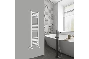 WarmeHaus Radiador de escalera para baño recto, 1000 x 300 mm, color blanco