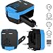 Produktbild FOGEEK Weltweit Internationaler Reise Adapter Universeller Stecker Aufladegerät Internationale Stecker [US UK EU AU] mit Dual USB Ports Aufladen, Auto-Ladegerät Sicherheit Fused-Ladegerät für Handy/Tablet/Kamera/ Laptop Alles-in-einem in mehr als 150 Ländern-Blau