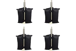 YELAIYEHAO Grado Industrial Heavy Duty bolsa de pesos con doble costura, pierna pesos para Pop Up carpa peso bolsas de arena bolsa de pies al aire libre bolsa Negro.