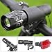 Produktbild Fahrrad Mini Lampe Set 500 Lumen Wasserdicht klein leicht Frontlich und Rücklicht (2pcs. Cree Q5 LED Scheinwerfer, 2 Hand Stab Taschenlampe Halter und Heck Rücklicht Leistung: 3 x AAA Batterien /1 x 18650 Batterien (nicht enthalten) ) verstellbar Taschenlampe
