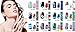 8 Assorted Nail Wrapes Collection (14 Stripes Each) / Nail Strips / Nail Foils / Nail Stickers / Nail Decals / Nail Patches in New High Fashion Designs