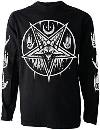 Darkside - PENTAGRAM BAPHOMET - Mens Long Sleeve T-Shirt - Black