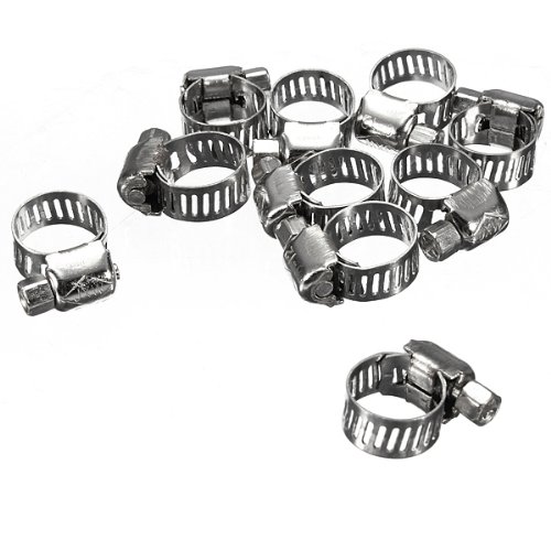 10x Gelenkbolzenschellen Schlauchschellen Schlauchschelle Bandschelle Bandbreite Schelle Stahl 6-12mm