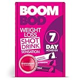 Boombod Weight Loss Shot Drink, Glucomannan, High Potency, Diet and Exercise Enhancement, Promote Fat Loss, Keto and Vegetarian Friendly, Sugar and Aspartame Free, Gluten-Free - Blackcurrant Flavour