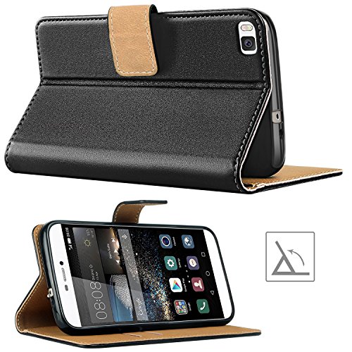 Huawei P8 HÃ¼lle, HOOMIL HandyhÃ¼lle Huawei P8 Tasche Leder Flip Case Brieftasche Etui SchutzhÃ¼lle fÃ¼r Huawei P8 Cover - Schwarz (H3062)