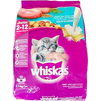 Whiskas Kitten Cat Food Junior - Ocean Fish, 1.1kg Pack