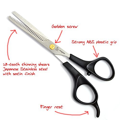 Professional-Pet-Hair-Grooming-Scissors-Kits-Sharp-and-Strong-Stainless-Steel-Blade-Dog-Grooming-Scissors-for-Dogs-and-Cats-of-All-Breeds-and-Other-House-Animals-by-Pet-Magasin-2-Year-Warranty-100-Mon
