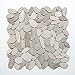 Produktbild Mosaikfliesen Fliesen Mosaik Küche Bad WC Wohnbereich Fliesenspiegel Kiesel geschnitten Naturstein 8mm #K390
