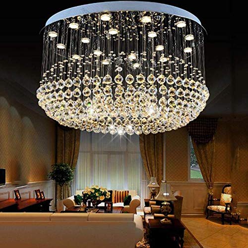 Preisvergleich Produktbild Hplights Romantisch LED Kristall Deckenleuchte Deckenlampe Luxuriös Modern Kronleuchter 13x Gu10(3W) für Wohnzimmer Restaurant Hotel Küche Villa Balkon Flur usw.(80CM x80CM x50CM) [Energieklasse A+]