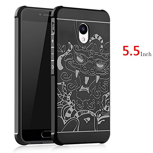 SMTR Meizu M5 Note Funda Silicona Meizu M5 Note Funda Gel Suave TPU Case - Carcasa Resistente a los Ara azos para Meizu M5 Note -drag n Negro reviews SMTR Meizu M5 Note Funda Silicona Meizu M5 Note Funda Gel Suave TPU Case - Carcasa Resistente a los Ara azos para Meizu M5 Note -drag n Negro