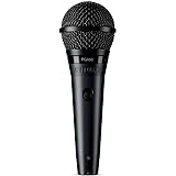 Shure PGA58 Microfono dinamico-microfono portatile per voce con modello di raccolta cardioide, interruttore on/off discreto,