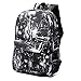 Produktbild XHHWZB Mall Unisex Galaxy Schule Rucksack Leinwand Rucksack Laptop Buch Tasche Satchel Wandern Tasche (Farbe : Schwarz)