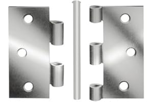 HOPPE August Vormann Scharniere mit losem Stift 60 x 60 mm Nr. 614060Z (Scharnier Standardscharnier) A x B x Stärke: 63 x 63 x 1,5 mm