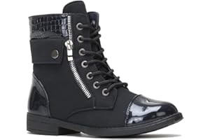 La Modeuse - Bottine bi-matières à lacets