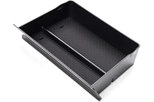 DONKIVVY Car Center Console Storage Box for Tesla Model S/X 2012-2021, Car Armrest Storage Box Center Console Cubby Drawer Storage Box