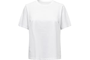 ONLY Damen T-Shirt ONLONLY - Regular Fit XS S M L XL Schwarz Weiss Beige