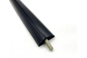 ACMOMO Canalina Passacavi, Canalina Pavimento, Canalina Calpestabile, Canalina Passacavi Calpestabile, Passacavo a Pavimento, 17 x 9 mm - 2 m Lunghezza (Black)