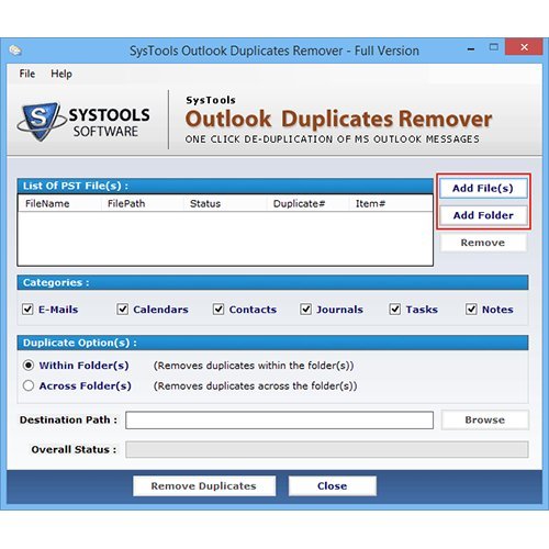 Outlook Duplicates Remover