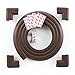 Edge Armor 4 CORNER Protectors PLUS 2 METERS of Edge Guard - Brown
