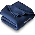 VAS COLLECTION All Season 200 TC Polar Fleece Blanket | Single 225X150 Cm, Blue (Skin Friendly)