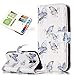 Produktbild Roreikes Samsung Galaxy S5 / S5 Neo Hülle, Galaxy S5 / S5 Neo Case, Hülle Muster Blume Strap Wallet Cover Tasche Bunte Retro PU Leder Flip Case Handytasche Muster Schutz Hüllen im Bookstyle Handyhülle Ledertasche mit Stand mit Neun Funktion Kartenfächer Magnetverschluss Magnet Etui Schale Schutzhüllen für Samsung Galaxy S5 / S5 Neo