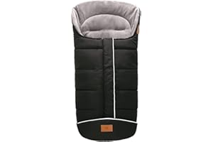 MIRACLE BABY Baby Stroller Footmuff, Winter Baby Seat Pushchair Footmuff Sleeping Bag Baby Blanket with Zipper for Stroller, Buggy, Car Seat