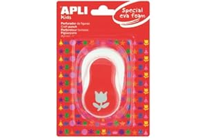 APLI Kids 13299-Perforadora papel y goma EVA tulipán 25,4 mm