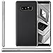 Produktbild zanasta Hülle kompatibel mit Samsung Galaxy Note 8 Silikon Case Cover [Ultra Hybrid] Carbon TPU Slim Silikonhülle Backcover Schale + Rahmen Schutzhülle mit extra Kantenschutz Schwarz-Silber
