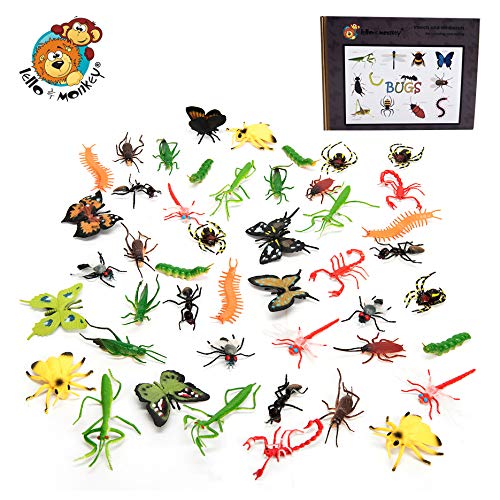 Insectos de juguete de plástico y minibestias, juego de 48