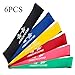 Produktbild Übung Widerstand Bands Set, 6ST Workout Bands für Home Fitness, Stretching, Physiotherapie und mehr - Premium Workout Bands Kit für Beine Butt Glutes Yoga Fitness-für Frauen Männer