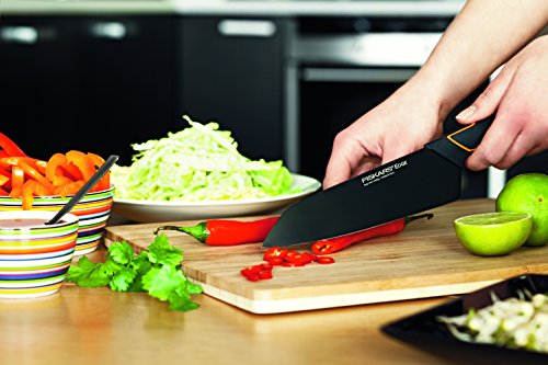 Fiskars Santoku-Messer, Modernes Design, Gesamtlänge: 29 cm, Qualitätsstahl/Kunststoff, Edge, 1003097 - 4