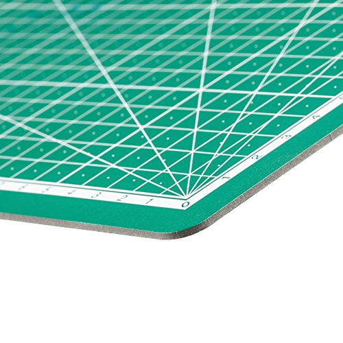 PRETEX Schneidematte 45 x 30 cm (A3) aus recyceltem PVC in grün mit selbstschließender, selbstheilender Oberfläche | 2 Jahre Zufriedenheitsgarantie | Schneideunterlage, Cutting Mat - 4