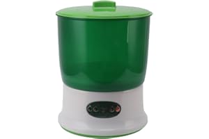 DAUZ Machine de Germination de Germes, Machine de Germination de Haricots Intelligente Automatique de Grande capacité PP 8W, Utilisation Facile pour Les Légumes Marinés (Prise UE 220V)