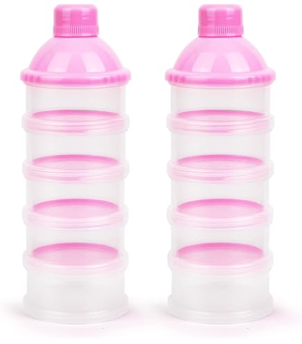 3 stuks Melkpoederdispenser, melkpoeder opbergdoos met lepel, verzegelde poederhouder, anti-uv, draagbare melkpoederdoos voor het bewaren van