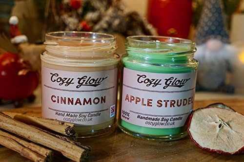 Cozy Glow Christmas Cinnamon Spice Duo Soy Candle Gift Set