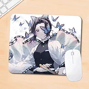 Woopme Cartoon Printed Design Anime Rubber Base Non Skid Mouse Pad Kids Gaming Boys Laptop PC Computer Rectangle Mousepad Multicolored L x H 24 x 20 CMS