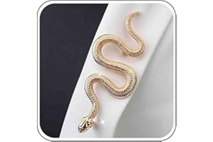 Atentuyi Spilla Serpente Oro Metallo Animale Lapel Pin per Zaino, Borsa, Banchetto, Matrimonio, Cappotto - Accessorio per Donne e Ragazze