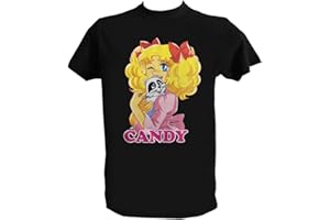 UZ Design T Shirt Candy Candy Uomo Bambino Maglietta Cartoni Animati Anni 80