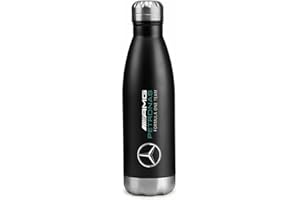 MERCEDES AMG PETRONAS Formula One Team - Tazza con logo, colore nero, collezione ufficiale, merchandising della Formula 1, 500 ml