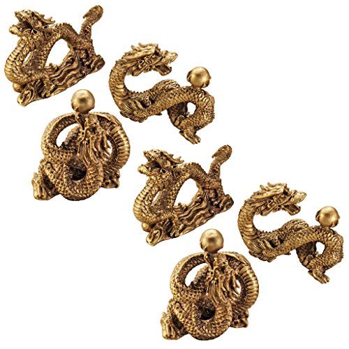 Design Toscano Glücksdrachen, Figuren: 6er Set