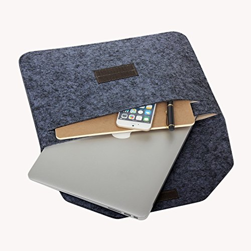 Liamoo MacBook Air 11 - 11 6 Zoll Tasche aus Filz  Apple MacBook Retina Laptop Schutzh  lle Sleeve H  lle in schwarz