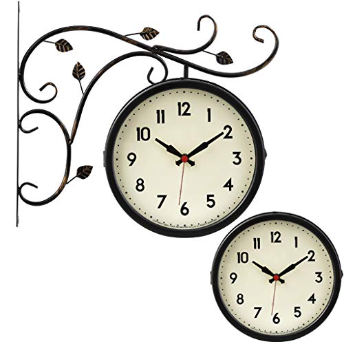 Preisvergleich Produktbild Watcheuropeanwatchretrodouble Sideliving Roomclockmuteamericandecorationcreati... Clocktwo Sideswatch