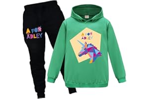 OAIXIUR Adley YouTube Merch Tracksuit Hoodie & Joggers 2Pcs Girls Outfit