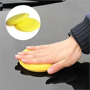 KROST Sponge New Wax Polishing Foam Sponge Applicators Pads (Yellow)
