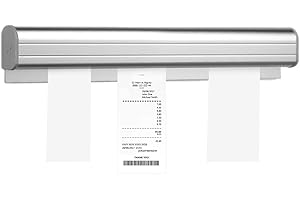FANELOD Order Ticket Holder, Restaurant Order Holder, Aluminum Check Holder Kitchen, Wall-Mount Ticket Rack Holder, N o Drilling Receipt Holder for Working Place, Bill Hanging Rack for Hotel 30CM, 40CM, 60CM