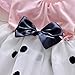Toddler Baby Girls Princess Party Bubble Sleeve Bowknot Dot Tulle Dress